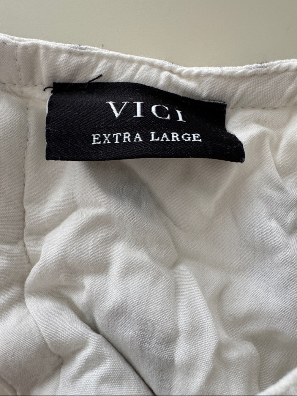 VICI -Cream Peasant Blouse with Black Embroidery - Women Tops - Picture 3 of 3